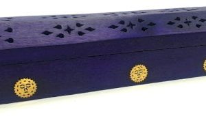 Porta Incienso Madera Caja Blue Tree 30cm
