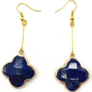 Pendientes Trébol Lapislázuli