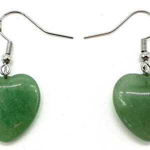 Pendientes Corazón Aventurina