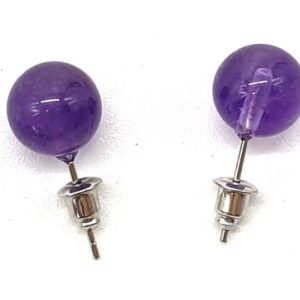 Pendientes Perla Amatista