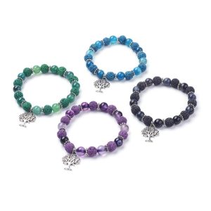 Pulsera Lava y Ágata Colores
