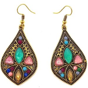 Pendientes Ethnic Pink / Cyan