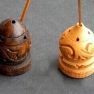 Porta Incienso Madera Mini Espiral 5cm