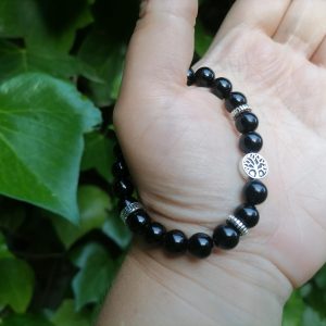 Pulsera Turmalina Negra Árbol de la Vida