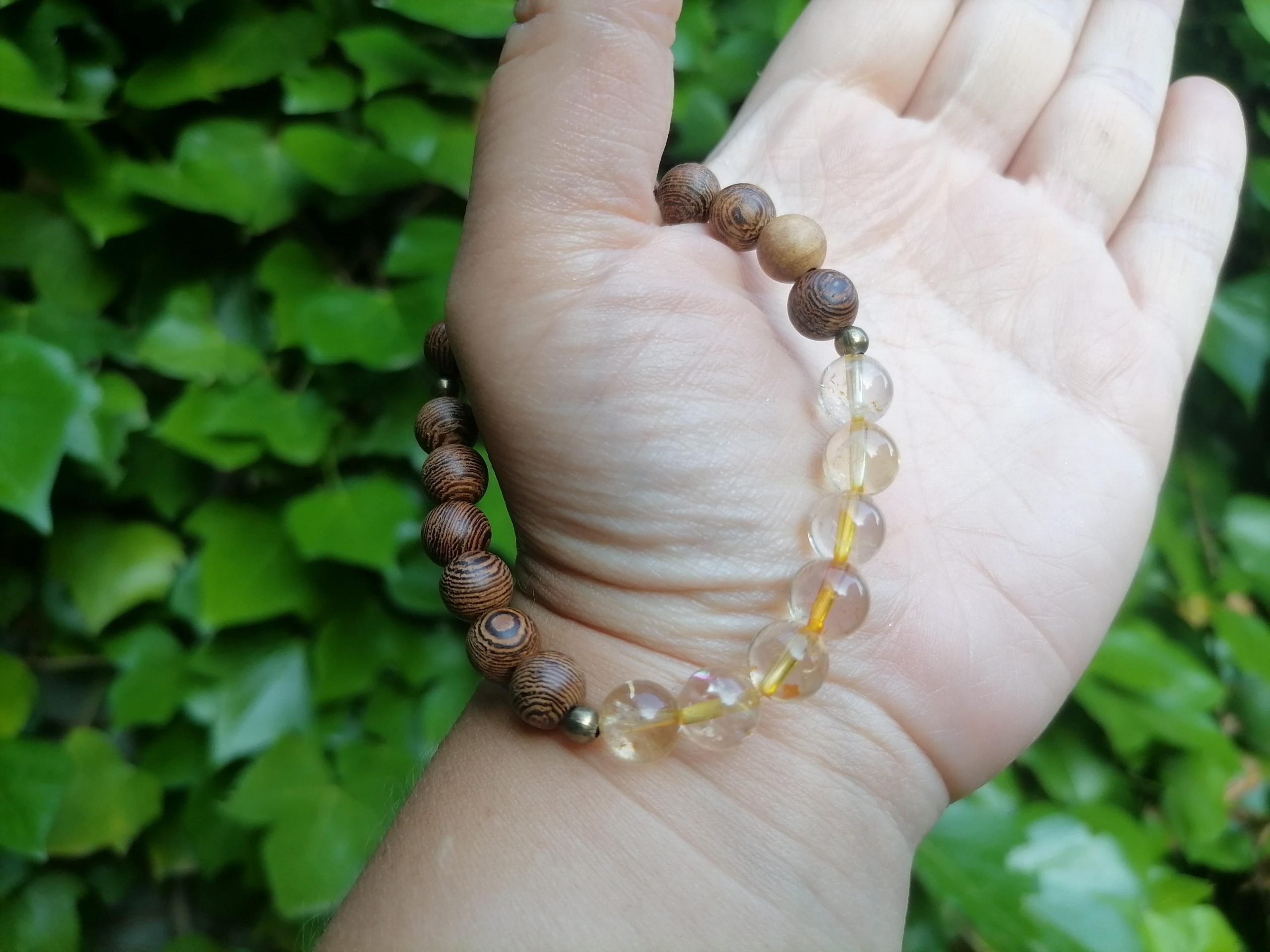 Pulsera mixta Citrino