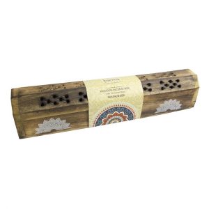 Portainciensos mandalas caja madera