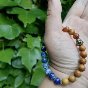 Pulsera Mixta Sándalo y Lapislázuli