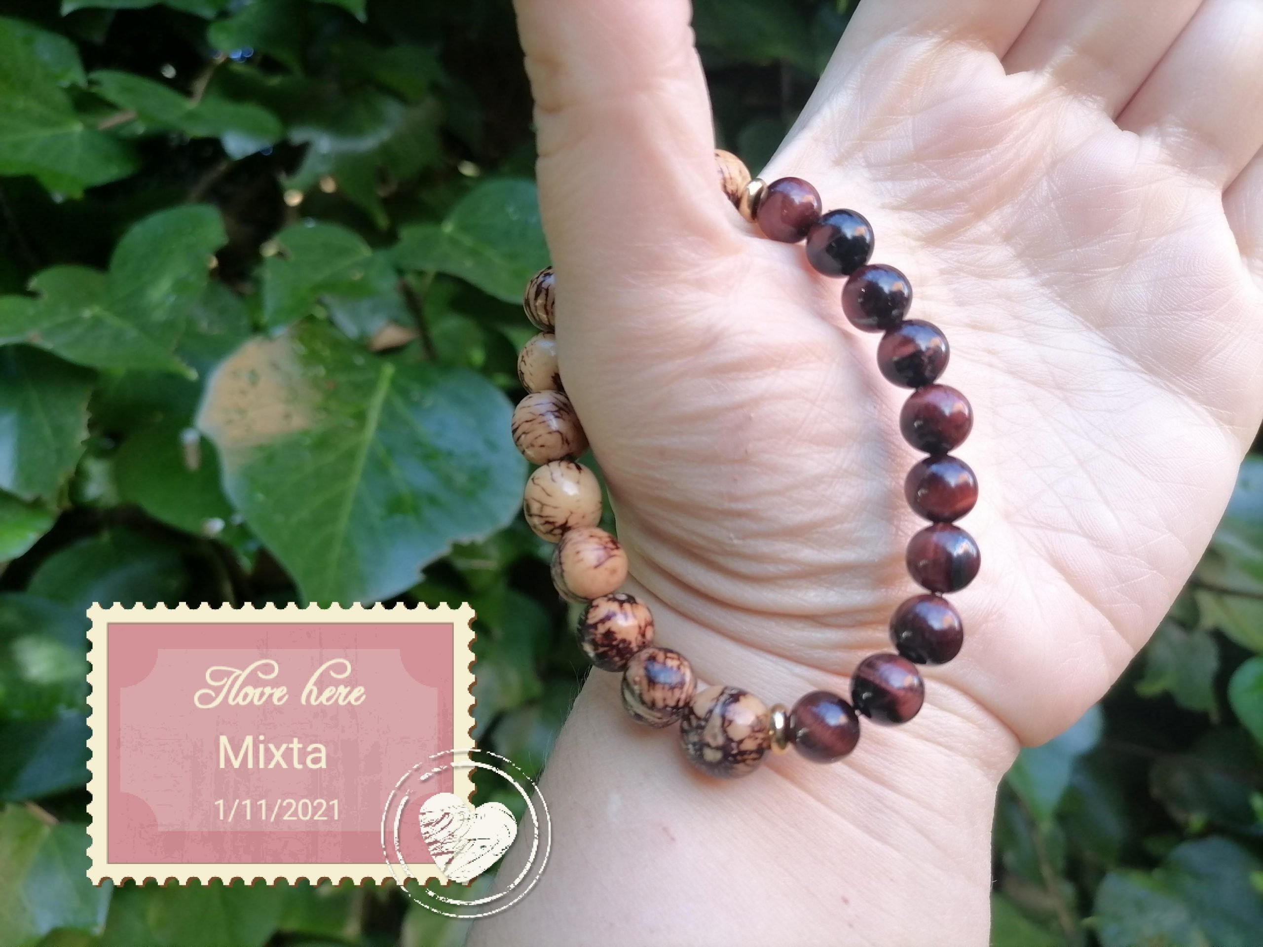 Pulsera Acai y Ojo de Toro