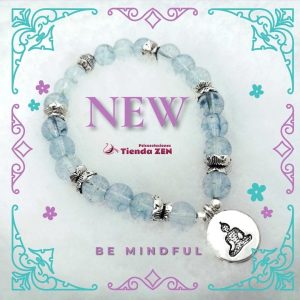 Pulsera Topacio Azul Meditación Buda