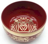 Cuenco cantor de aluminio Chakra Raiz 12cm