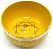 Cuenco de aluminio Plexo Solar Chakra 12cm