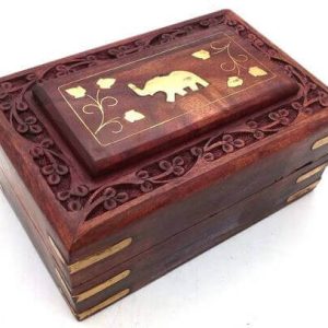 Joyero Madera Elefante 15cm