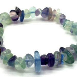 Pulsera Barroca Fluorita Arcoíris
