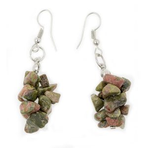 Pendientes Plata chip unakita