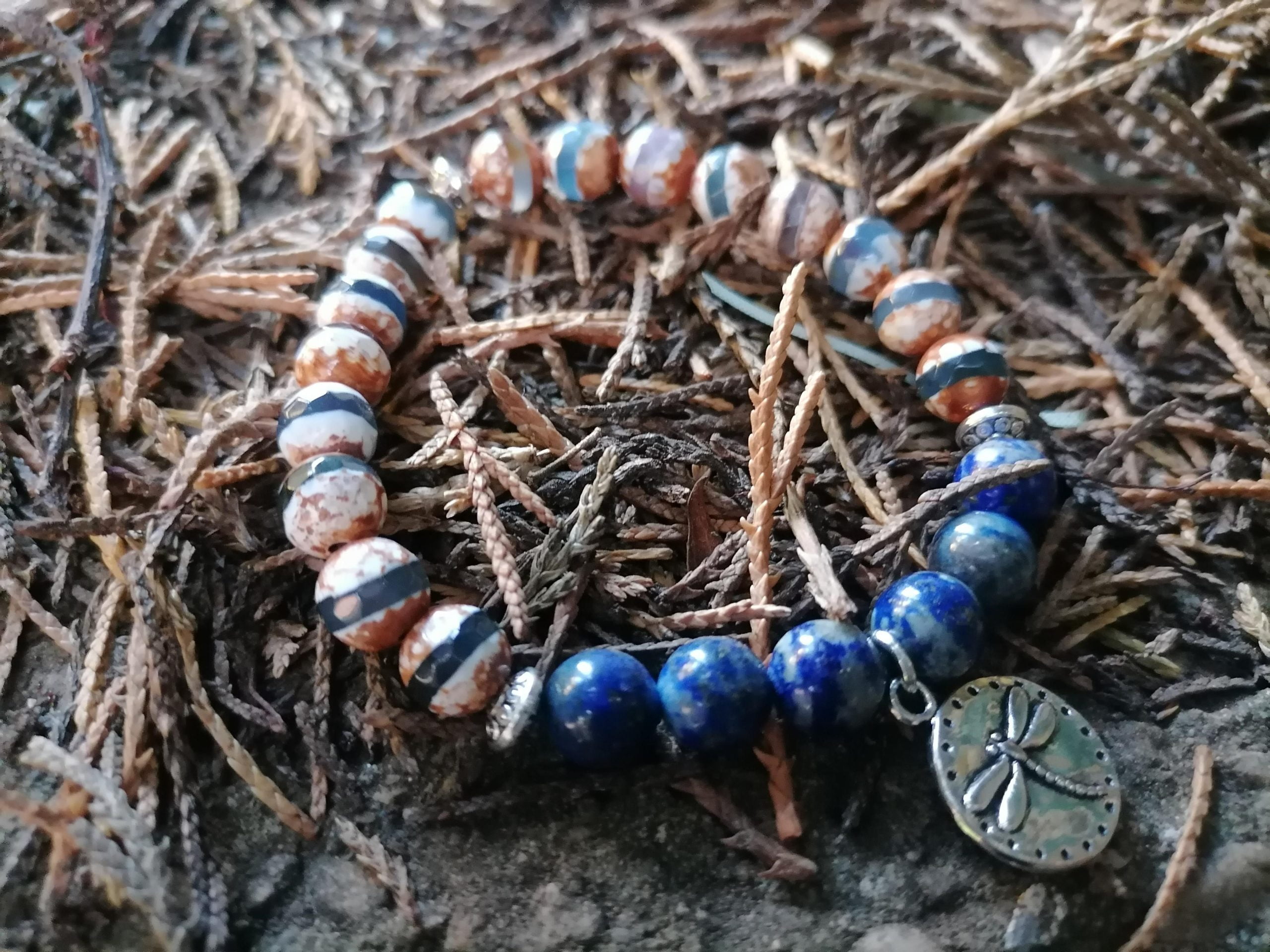 Pulsera Tibetana Lapislázuli Libélula - Imagen 2
