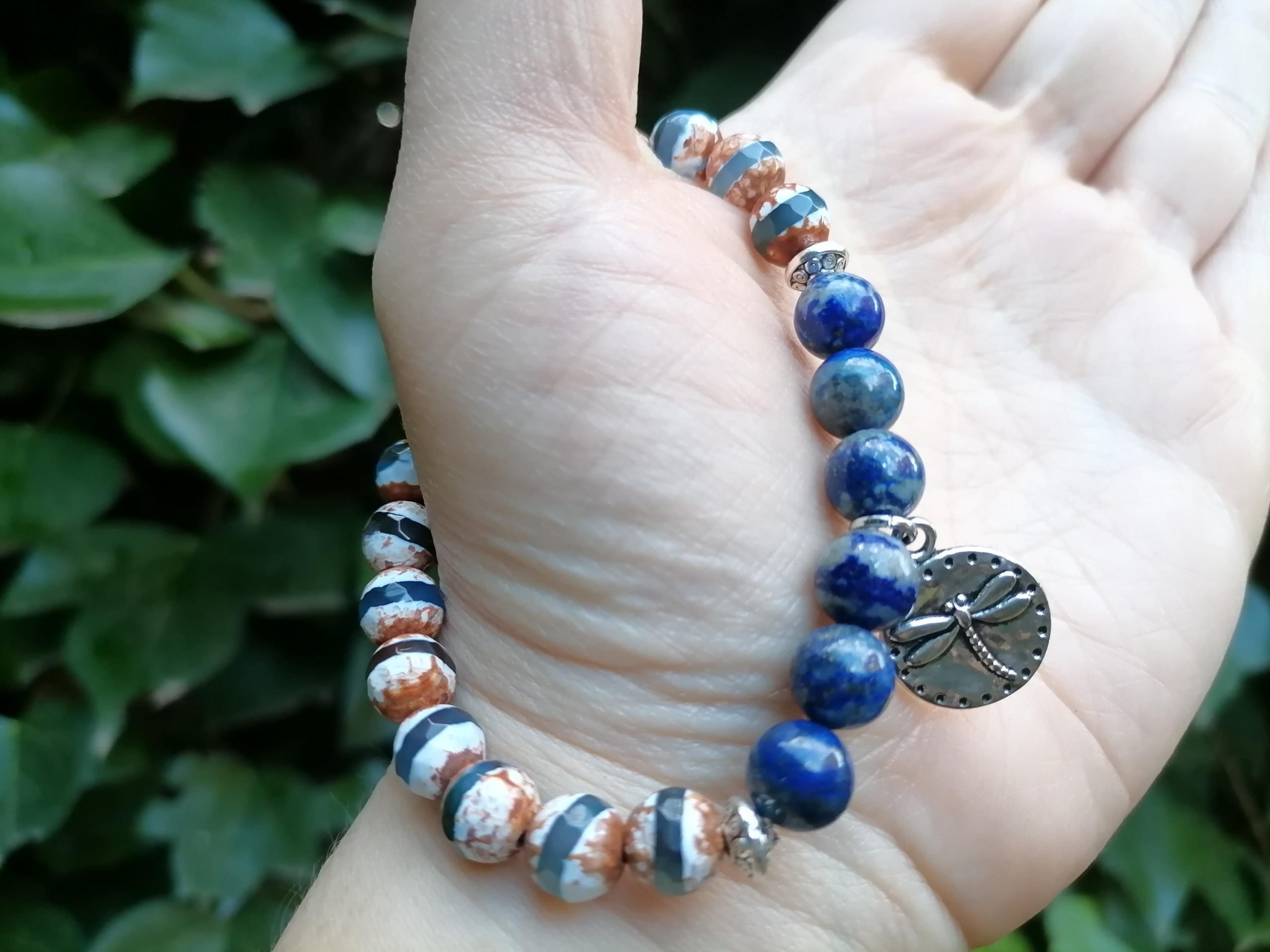 Pulsera Tibetana Lapislázuli Libélula