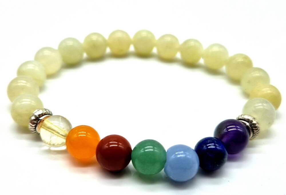 Pulsera Jade Verde & 7 Chakras - Imagen 2