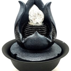 Fuente de resina LED Lotus 26cm