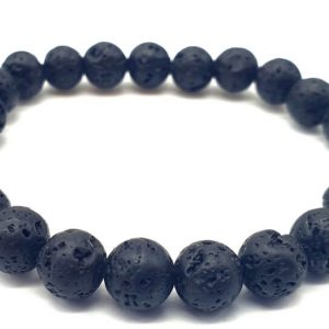 Pulsera Piedra de Lava perlas 8mm