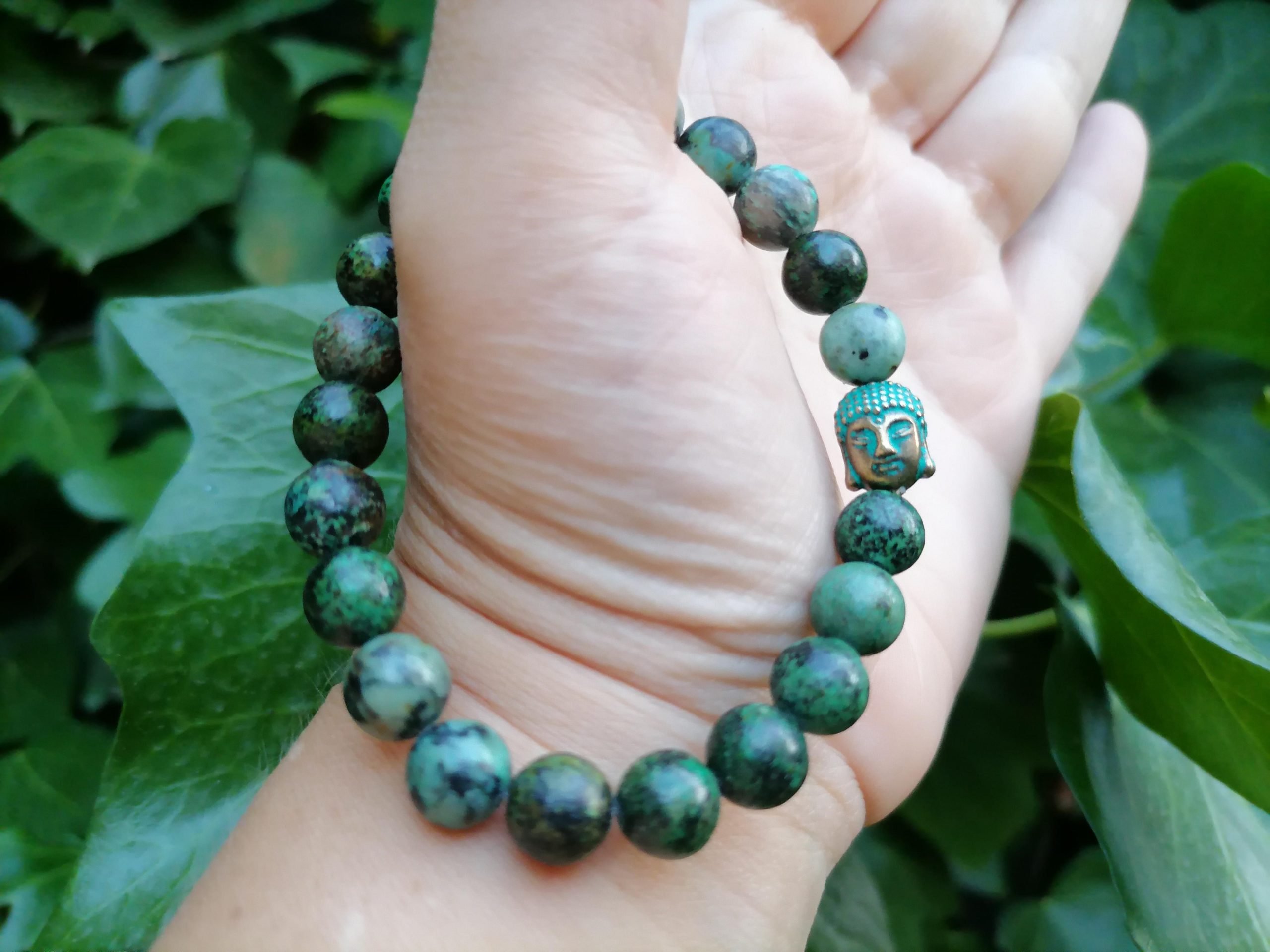 Pulsera Retro Turquesa Africana Buda