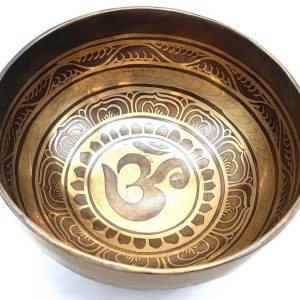 Cuenco tibetano OM 15cm