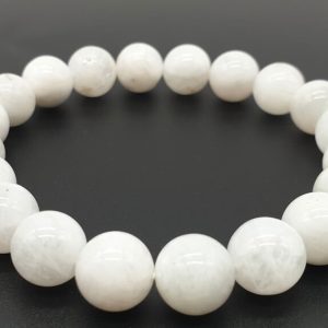 Pulsera de Piedra lunar Blanca
