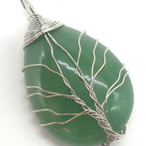 Colgante Arbol de la Vida - Aventurina Negra 4cm