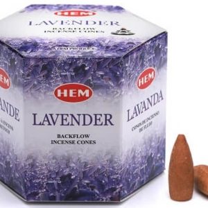 Conos de Reflujo Backflow HEM Lavanda 12 piezas