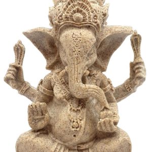Estatua Resina Ganesh Gris 13cm