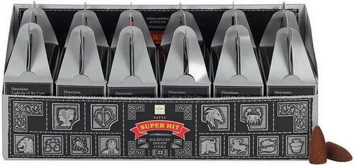 Satya Super Hit Backflow Incense Cones – 24 Cones, Eco Friendly, Slow Burning – 6 Or 12 Pack Available