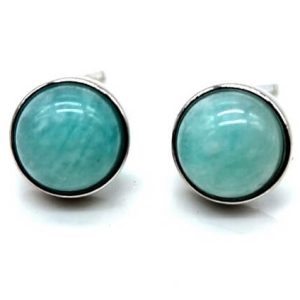 Pendientes Plata y Amazonita