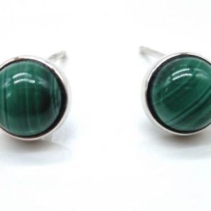 Pendientes Plata y Malaquita