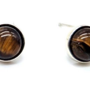 Pendientes Plata y Ojo de Tigre