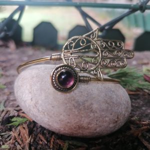 Pulsera Mano de Hamsa - Amatista