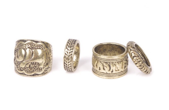 Juego de anillos étnicos elefante - Imagen 2