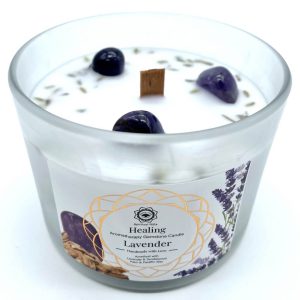 Vela Green Tree 'Curación' Amatista y Lavanda