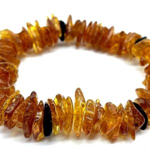Pulsera Barroca de Ámbar Oscura de Rusia