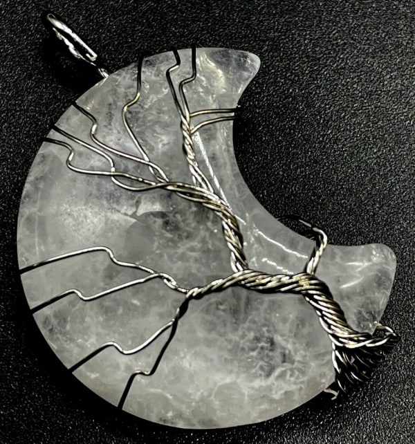Colgante Luna Cristal Roca Árbol de la Vida