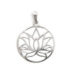 Colgante Plata Flor de Loto