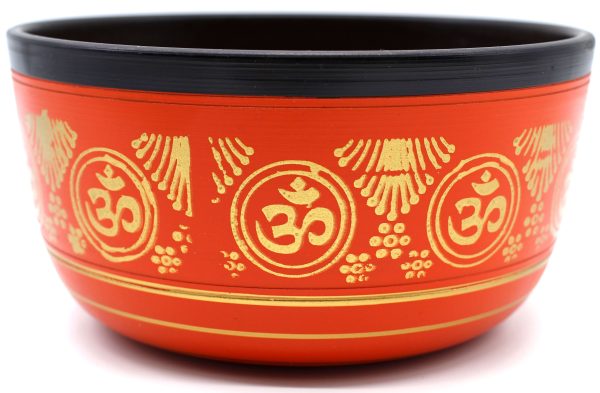 Cuenco Tibetano de Aluminio OM Dorado 850g